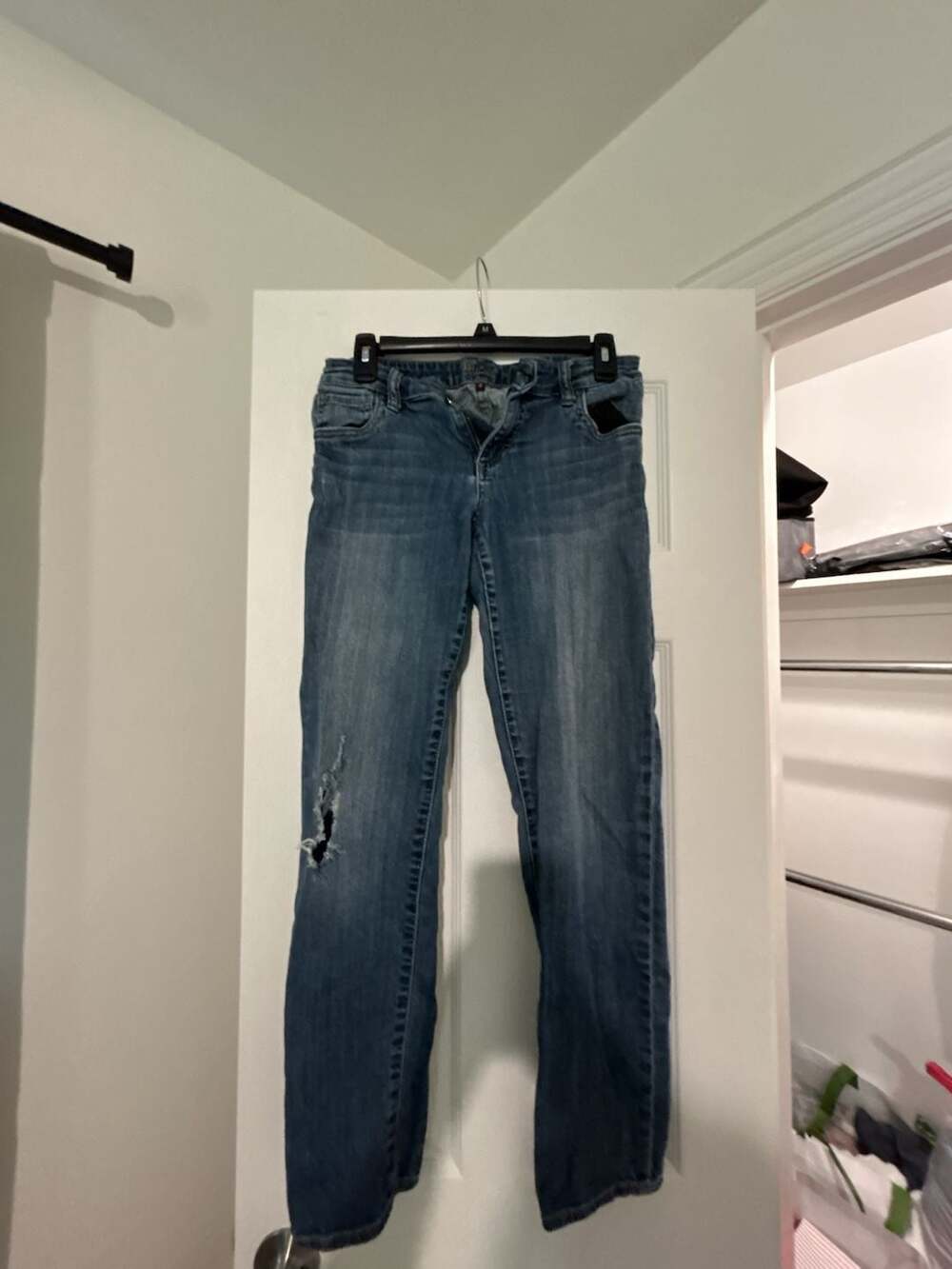 Kut from the Kloth Distressed Straight Leg Denim Jeans Women's Size 2